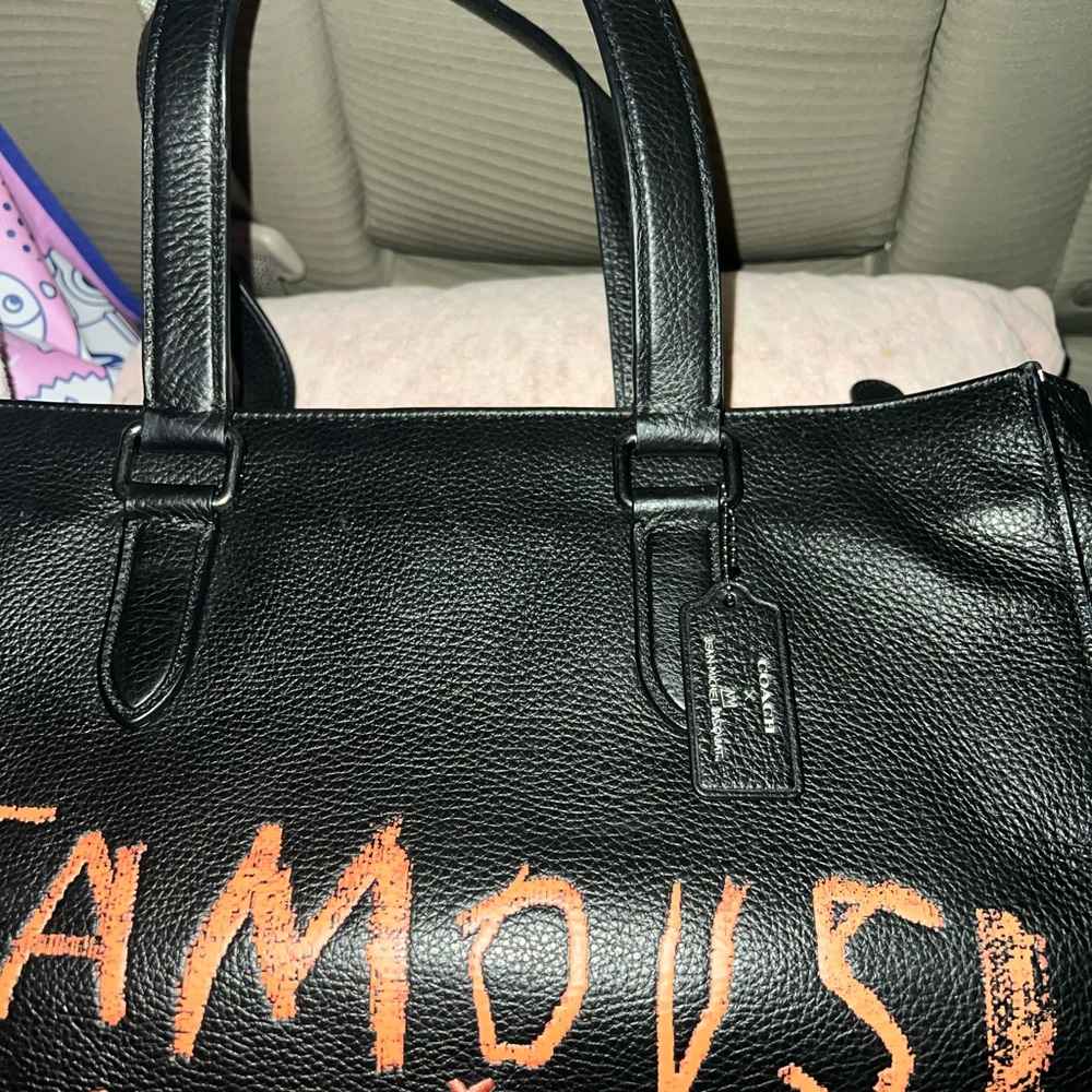 Coach X Jean Michel Basquiat Graham Structured Tote Bag - Picture 5 of 14